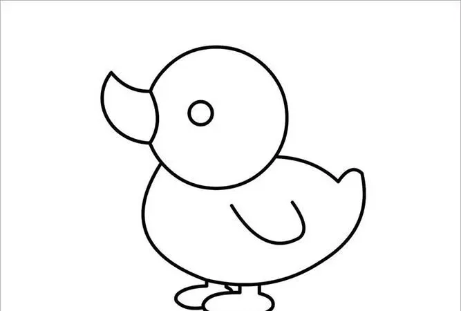 鸭子简笔画，三年级鸭子简笔画？