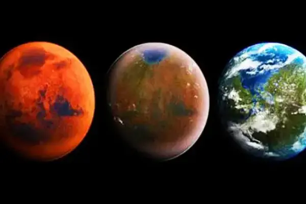 地球到火星的距离，大约为5500万公里(最远超过4亿公里)